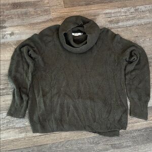 Max Studio Women's Ribbed Turtleneck Sweater in Rich Forest Green Sz. XL Worn 1x